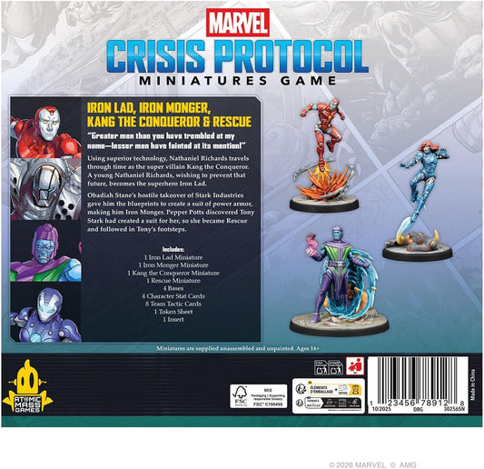 Iron Lad, Iron Monger, Kang The Conqueror & Rescue Character Pack - EN