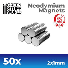 Load image into Gallery viewer, Neodymium Magnets - 50 units (N52)
