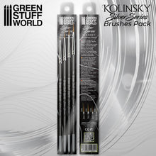 Load image into Gallery viewer, SILVER SERIES Kolinsky Brush Set
