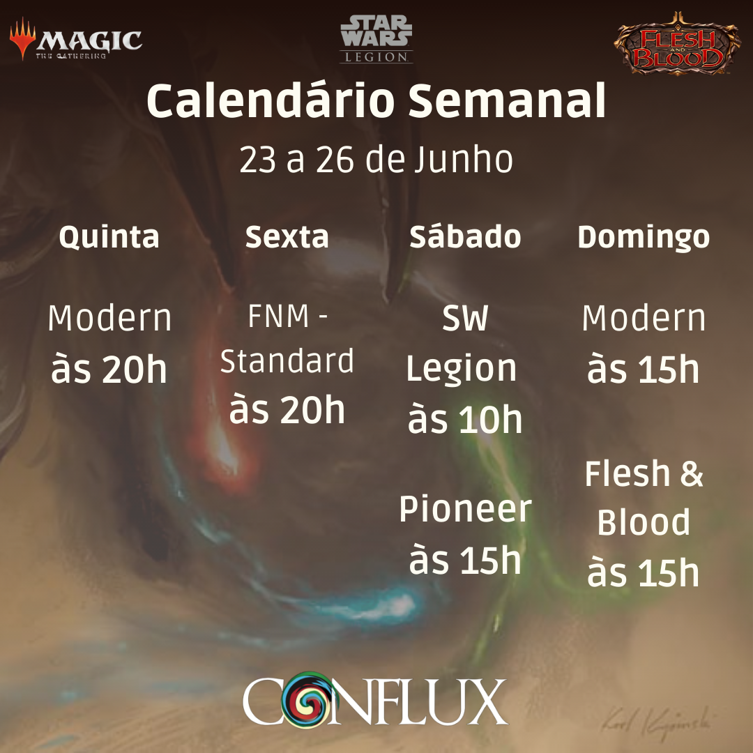 Esta Semana na Conflux 23 a 26 de Junho