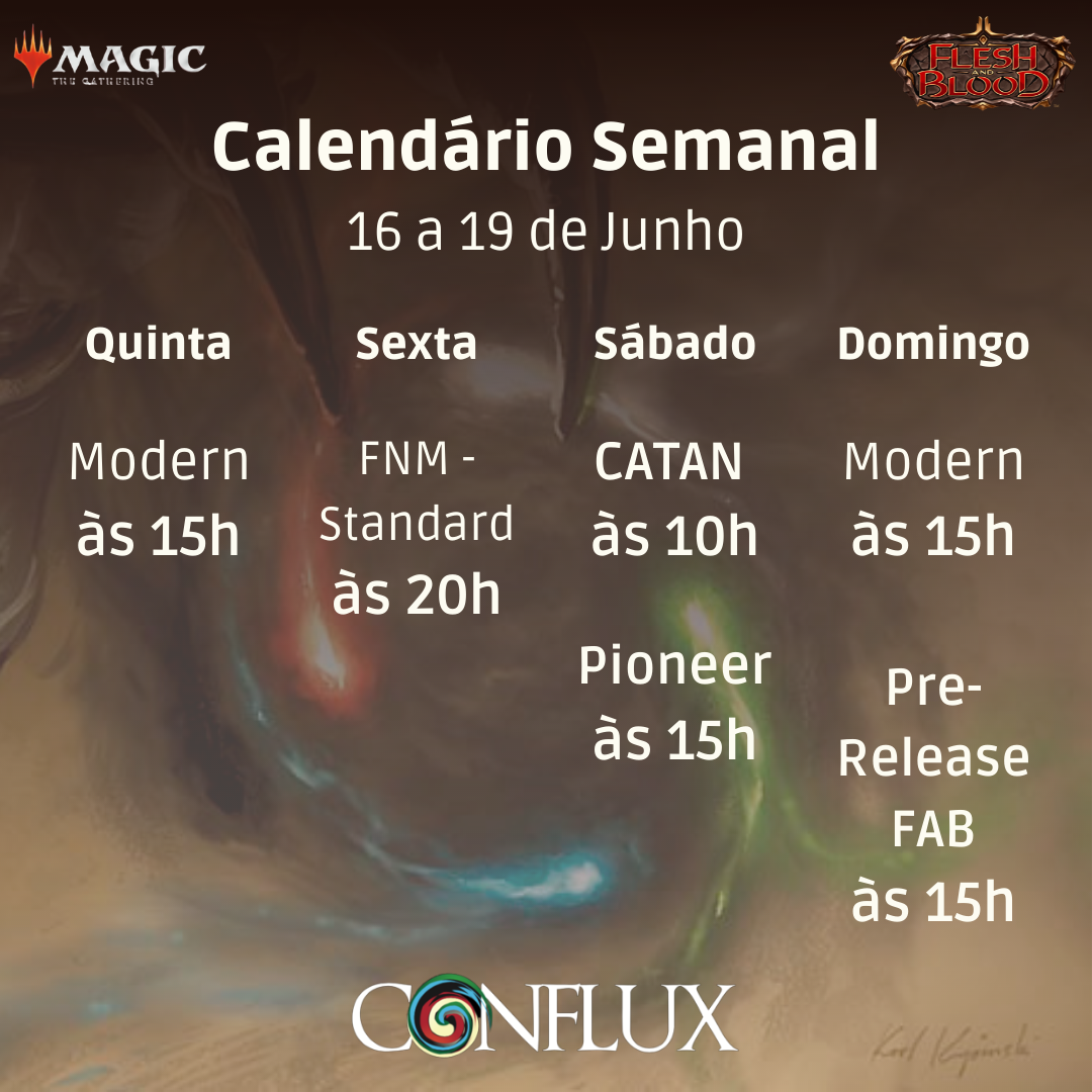 Esta Semana na Conflux (16 a 19 Junho)