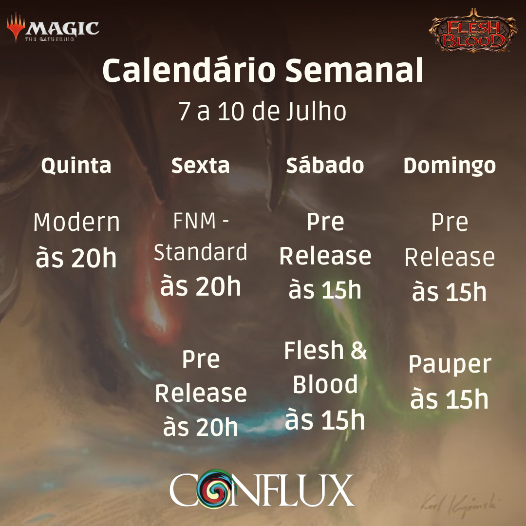 Esta semana na Conflux 7 a 10 Julho