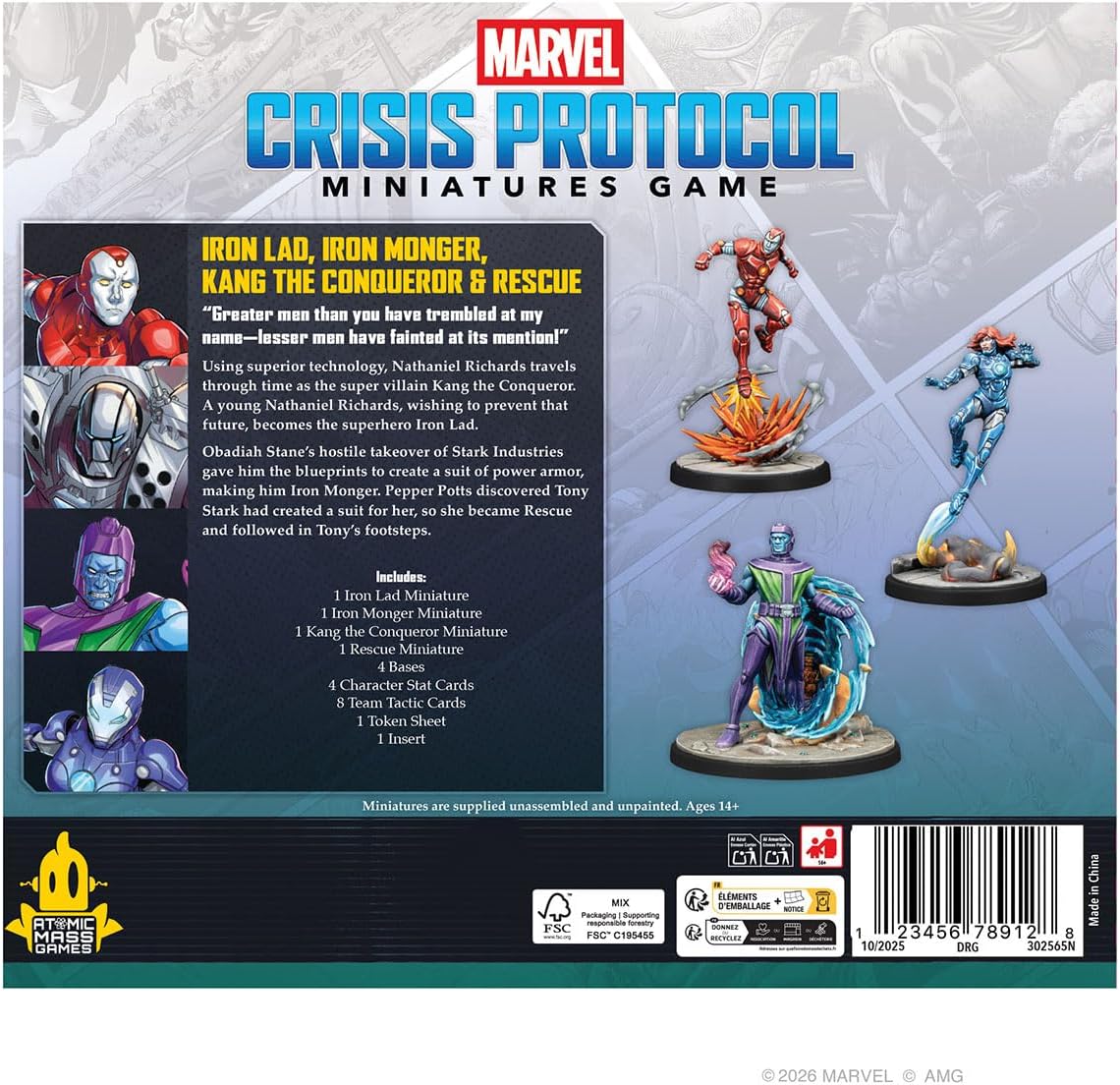 Iron Lad, Iron Monger, Kang The Conqueror & Rescue Character Pack - EN