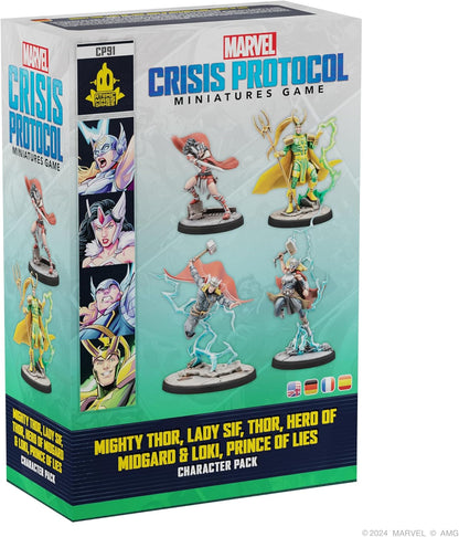 Mighty Thor, Lady SIF, Thor, Hero of Midgard, and Loki, Prince of Lies Character Pack - EN