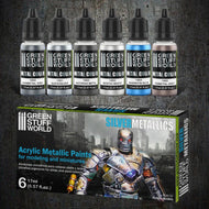 Metallic Paints Set: Silver