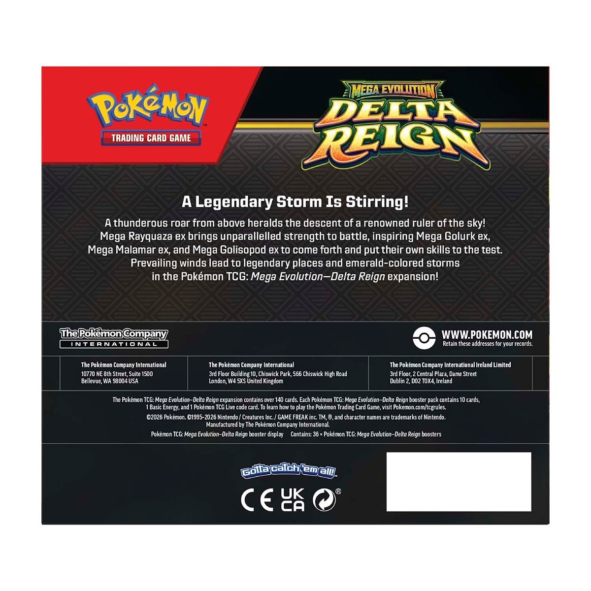 Pokémon TCG: Delta Reign Booster Display Box (36 Packs) EN