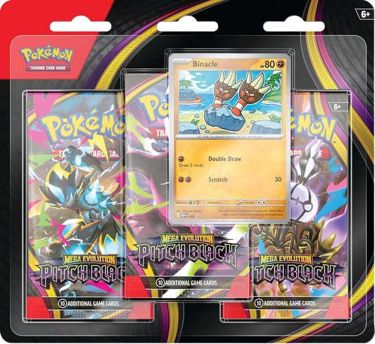 Mega Evolution 5 - Pitch Black 3-pack blister - Binacle - EN