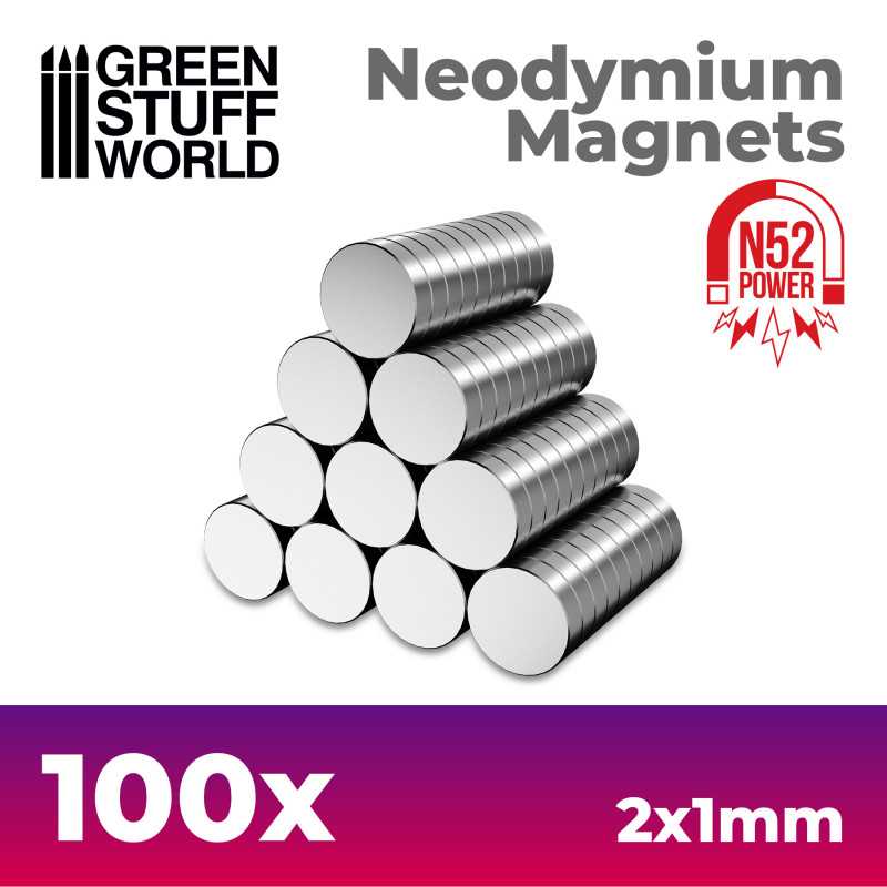 Neodymium Magnets - 100 units (N52)