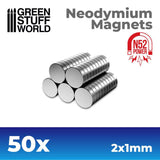 Green Stuff World - Neodymium Magnets - 50 units (N52)