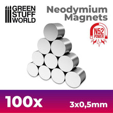 Carregar imagem no visualizador da galeria, Neodymium Magnets - 100 units (N52)
