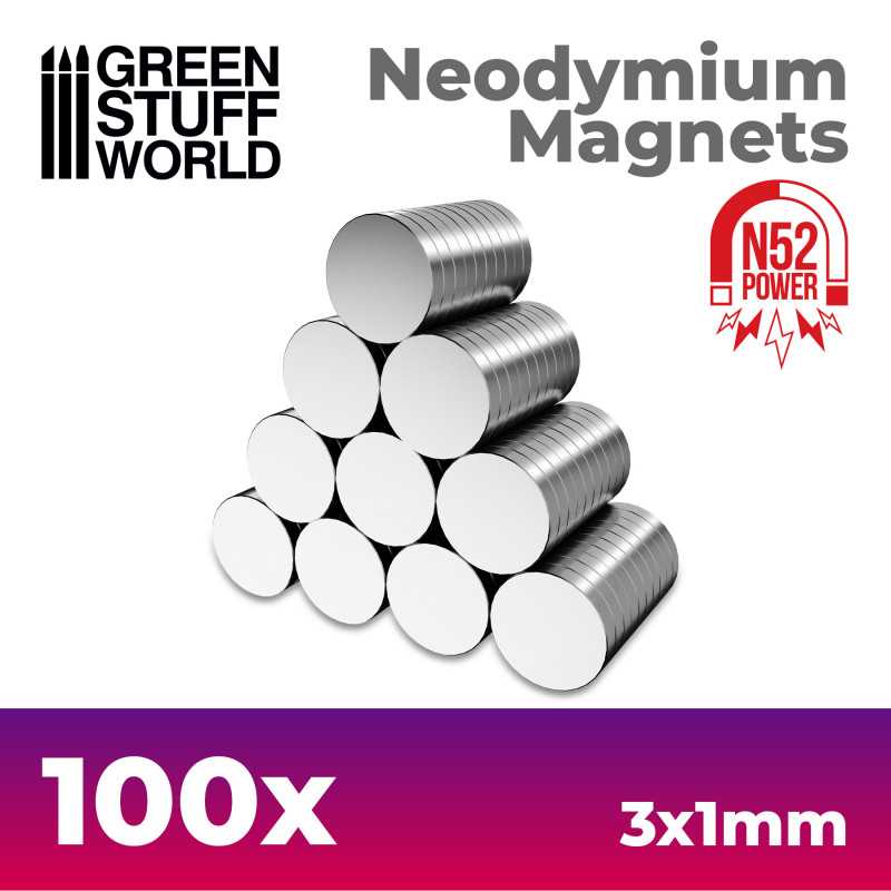 Neodymium Magnets - 100 units (N52)