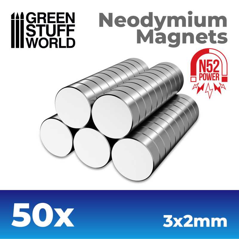 Neodymium Magnets - 50 units (N52)