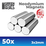 Green Stuff World - Neodymium Magnets - 50 units (N52)