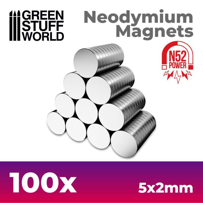 Neodymium Magnets - 100 units (N52)