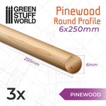 Pinewood Round Rod