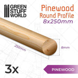 Pinewood Round Rod