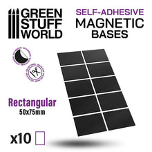 Carregar imagem no visualizador da galeria, Rectangular Magnetic SELF-ADHESIVE
