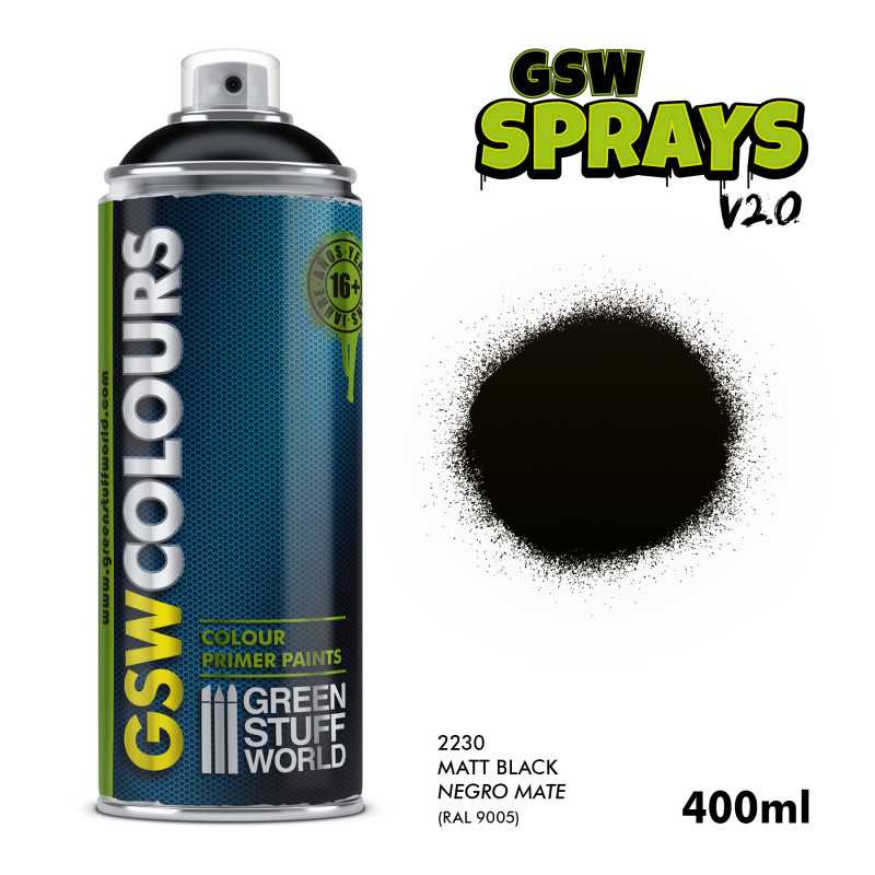 SPRAY Primer Colour Matt Black 400ml