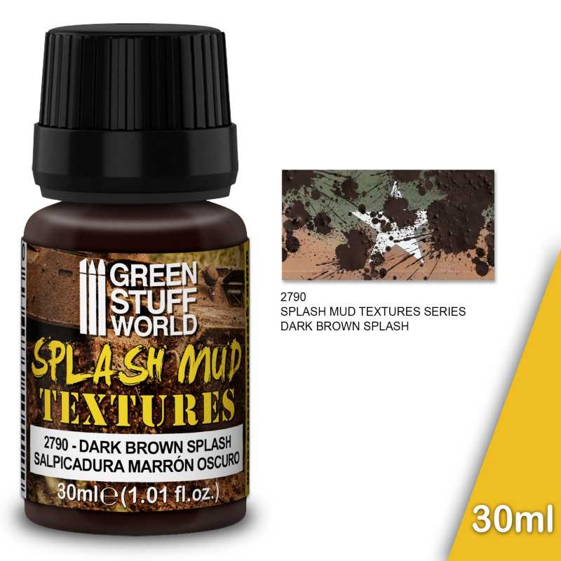 Splash Mud Textures 30ml: Dark Brown