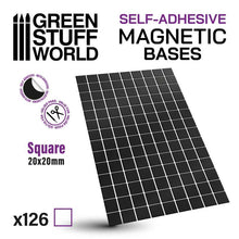Load image into Gallery viewer, Square Magnetic SELF-ADHESIVE
