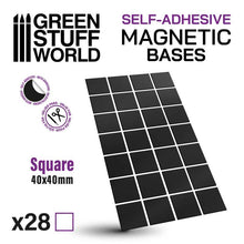 Load image into Gallery viewer, Square Magnetic SELF-ADHESIVE
