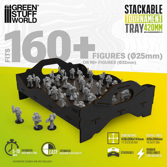 Stackable tournament tray 420 mm