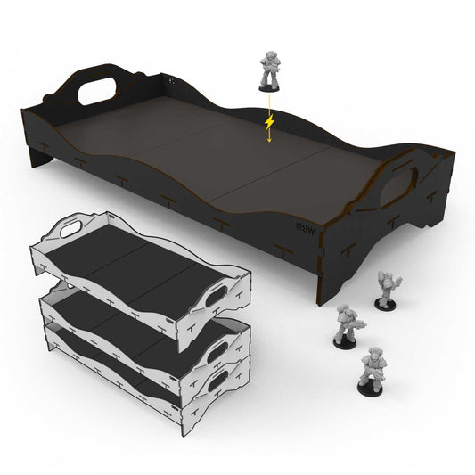 Stackable tournament tray 630 mm