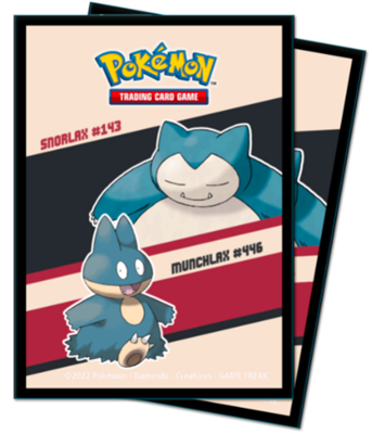 UP - SNORLAX & MUNCHLAX DECK PROTECTORS FOR POKÉMON (65 SLEEVES)