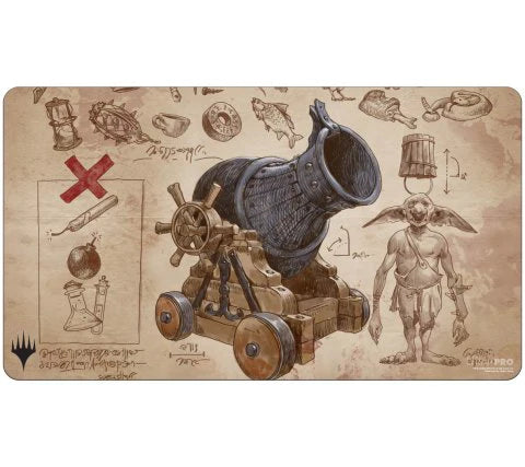 UP - Retro Frame Artifacts: Schematic Playmat Line - for Magic: The Gathering