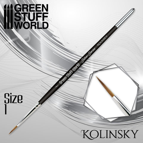 Green Stuff World - SILVER SERIES Kolinsky Brush - Size 1
